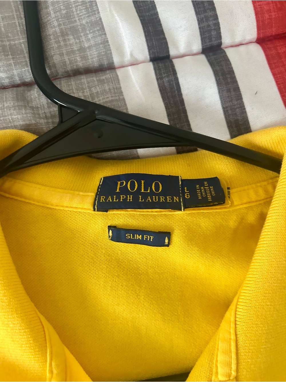 Women Ralph Lauren Yellow Polo Slim Fit with Blue Pony Embroidery - Picture 5 of 6